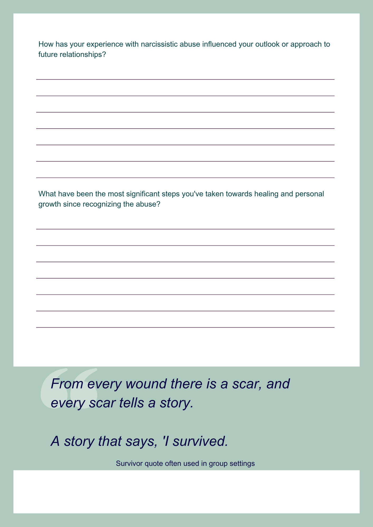 Reclaim Yourself - A Narcissistic Abuse Recovery Workbook